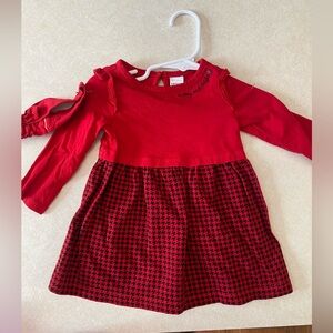 Carters baby girl Christmas dress and headband